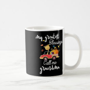 My Greatest Blessings Call Me Grandma Giraffe Pump Coffee Mug