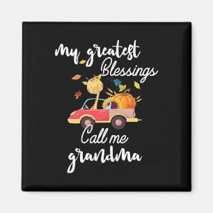 My Greatest Blessings Call Me Grandma Giraffe Pump Magnet