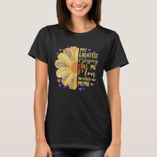 My Greatest Blessings Call Me Mum And Mema Cute Mo T-Shirt
