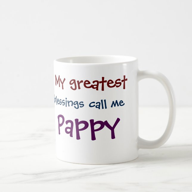 My Greatest Blessings Call Me Pappy Coffee Mug (Right)