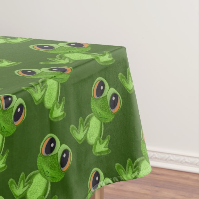 My Green Frog Friend Tablecloth (In Situ)