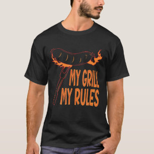 My Grill My Rules Barbecue Smoking Meat BBQ Grill T-Shirt