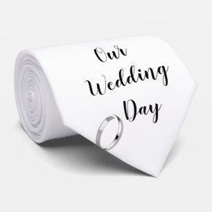 MY **GROOM** WITH LOVE ON OUR WEDDING DAY *TIE* TIE