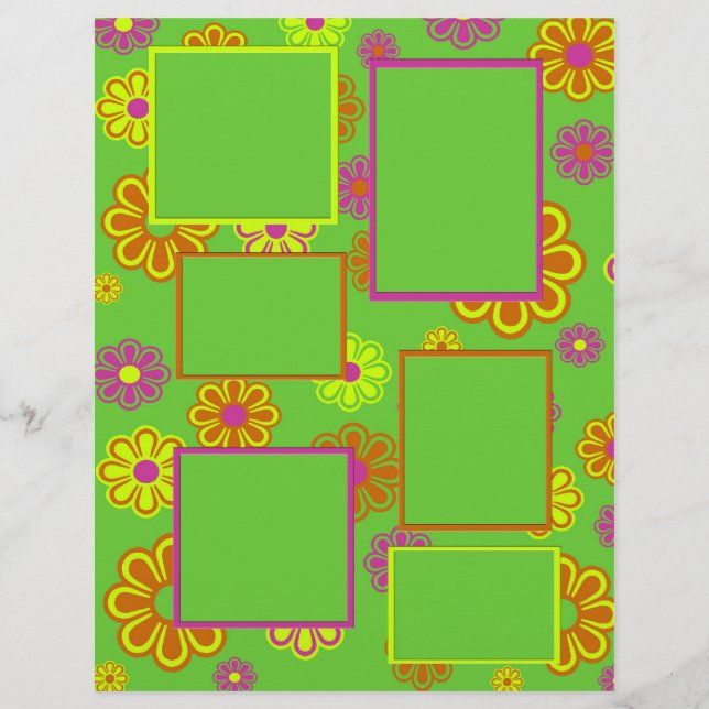 My Groovy Life  scrapbook pages (Front)