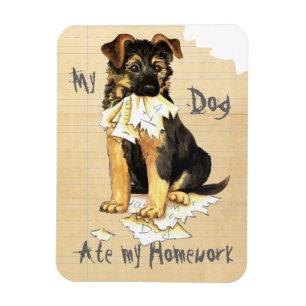 My GSD Ate My Homework Magnet