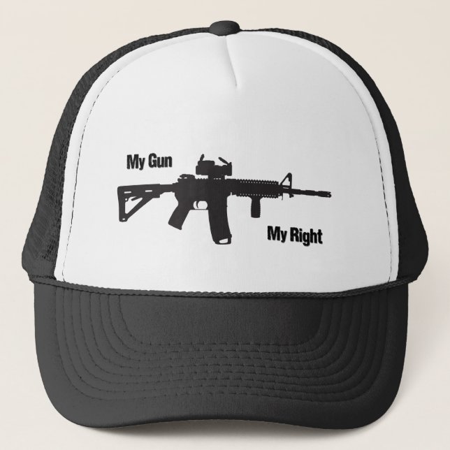 My Gun My Right Trucker Hat (Front)