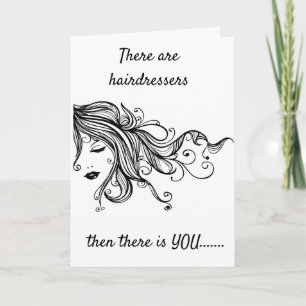 MY *HAIRDRESSER IS A MAGICIAN* HAPPY BIRTHDAY CARD