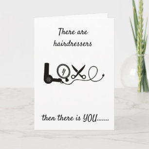 MY *HAIRDRESSER IS A MAGICIAN* HAPPY BIRTHDAY CARD