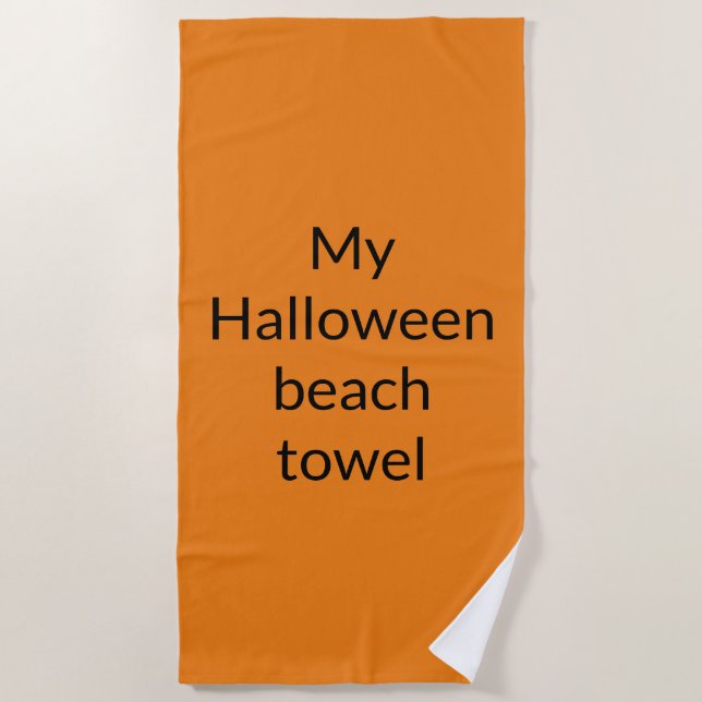my Halloween beach towel (Front)