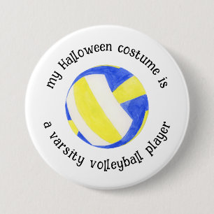 My Halloween Costume is a Volleyball Player,Funny 7.5 Cm Round Badge