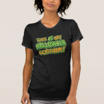 My Halloween Costume Ladies Basic T-Shirt<br><div class="desc">Want to celebrate Halloween, but hate getting all dressed up in a costume? Then this funny Halloween t-shirt is for you! Slightly retro, in comic and horror movie fonts, this funny design reads, "This IS my Halloween costume" in orange and green. Design has a distressed, vintage look. Perfect to wear...</div>