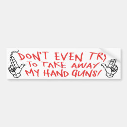 My Hand Guns Bumper Sticker