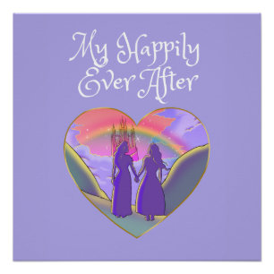 My Happily Ever After Lesbian Queens Poster