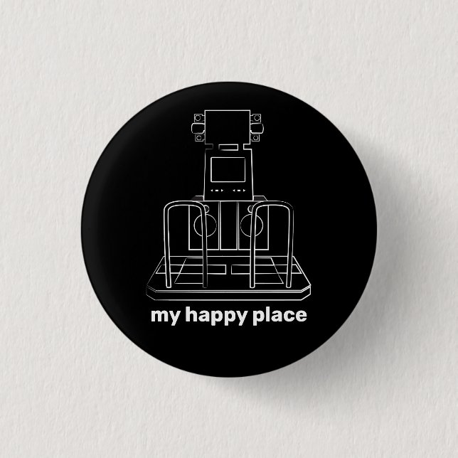 My Happy Place 3 Cm Round Badge (Front)