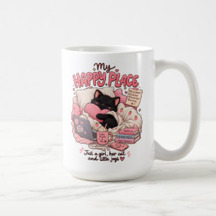 My Happy Place – Cosy Cat & Little Joys Coffee Mug