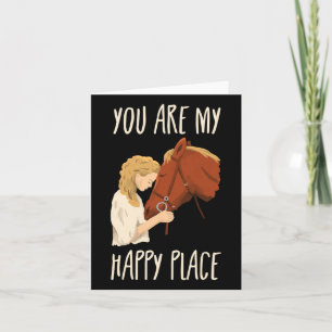 My Happy Place Horse Horseback Riding Equestrian C Card