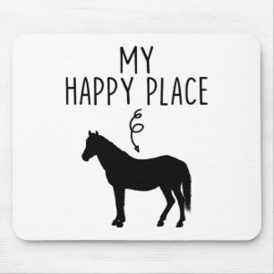 My Happy Place Horse Lover S Horseback Riding Eque Mouse Pad