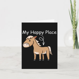 My Happy Place Horseback Riding Equestrian Lover C Card