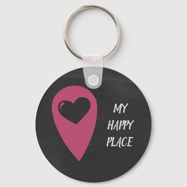My happy place key ring (Front)