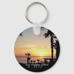 My happy place keychain
