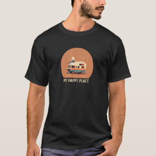 My Happy Place RV Vacation Camping Road Trip T-Shirt