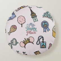 My Happy Place Whimsical Theme Park Vacation Icons
