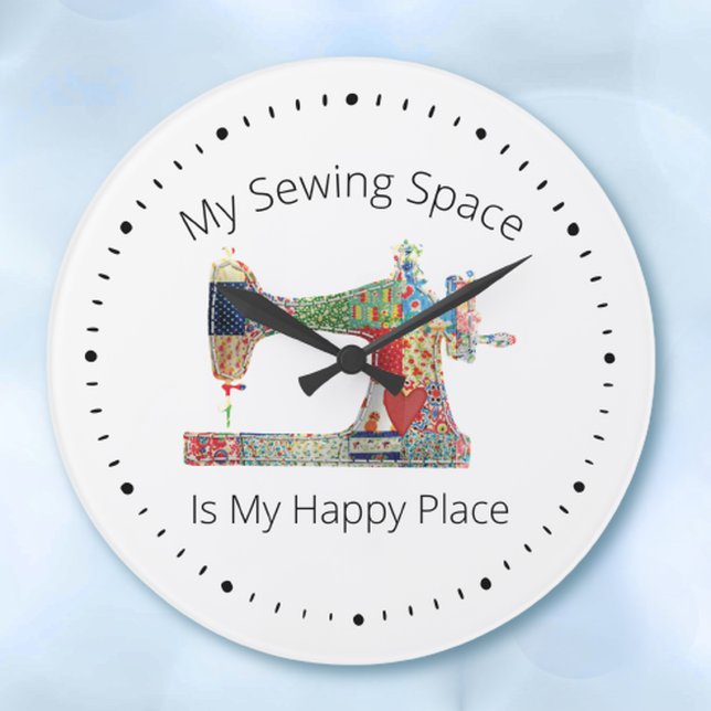 My Happy Sewing Place Acrylic Wall Clock (Creator Uploaded)