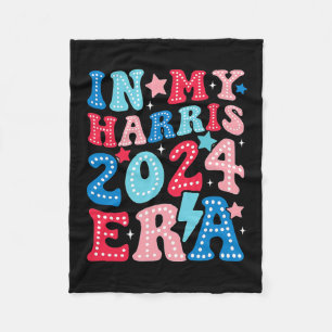 My Harris Era Groovy Kamala Us 2024 Election Fleece Blanket