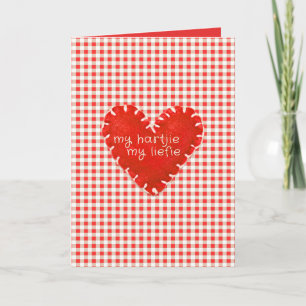 My Hartjie My Liefie Applique Heart Card