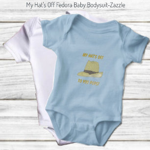 My Hat's Off-Fedora Baby Bodysuit
