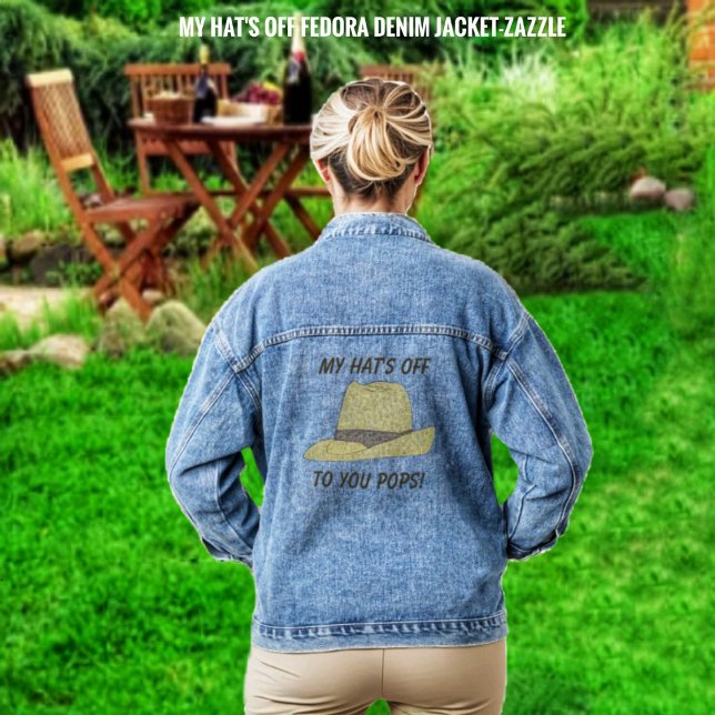 My Hat's Off-Fedora Denim Jacket (Creator Uploaded)