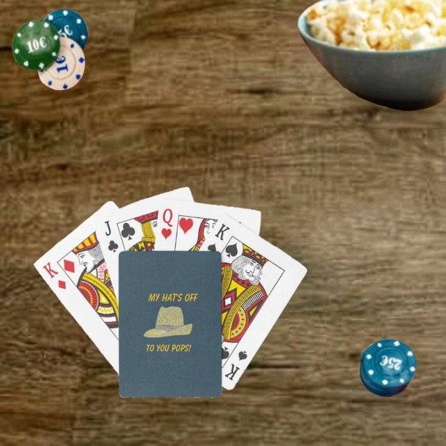 My Hat's Off-Fedora Playing Cards (Show appreciation for your Dad, with this deck of Hats Off-Fedora Playing Cards!)