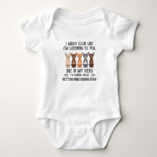 My Head I'm Thinking About Getting More Chihuahuas Baby Bodysuit
