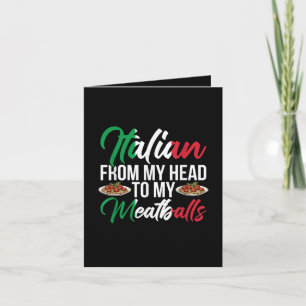My Head To My Meatballs Holiday Card