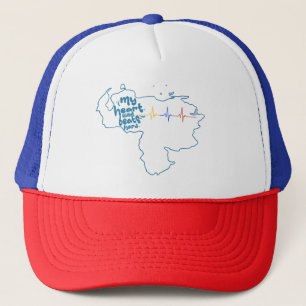 My Heart Always Beats Hard – Venezuela Design Trucker Hat