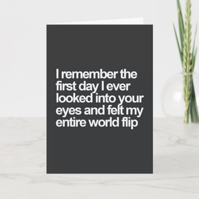 MY HEART BEATS FASTER BECAUSE OF "YOU" CARD (Front)