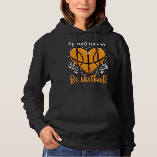 My Heart Beats For Basketball Sports Men Women Ki Hoodie
