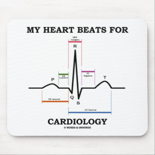 My Heart Beats For Cardiology (Sinus Rhythm) Mouse Pad