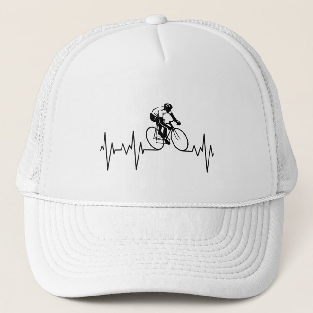My Heart Beats For Cycling. Trucker Hat (Front)