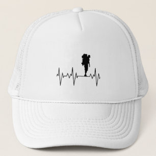 My Heart Beats for Hiking, Trekking and Travel Hat