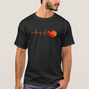 My Heart Beats For My Pet Goldfish - Fish Heartbea T-Shirt