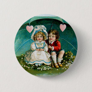 My Heart Beats Warm... 6 Cm Round Badge