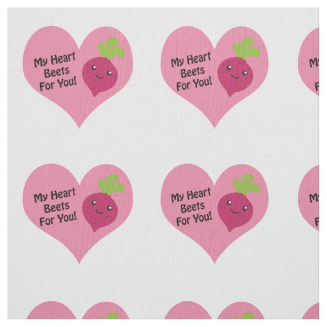 My Heart Beets for you Fabric (Swatch)