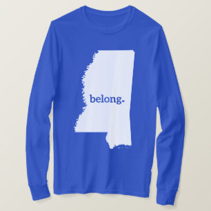 My Heart Belongs In Mississippi, State Pride T-Shirt