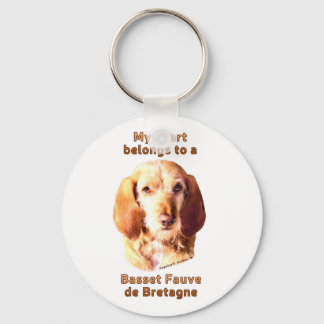 My Heart Belongs To A Basset Fauve de Bretagne Key Ring