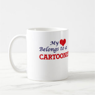 My heart belongs to a Cartoonist Coffee Mug