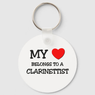 My Heart Belongs To A CLARINETTIST Key Ring