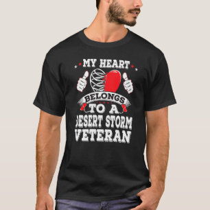 My Heart Belongs To A Desert Storm Veteran Valenti T-Shirt
