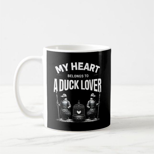 My Heart Belongs to a Duck Lover Coffee Mug (Left)