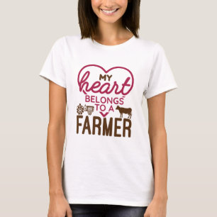 My Heart Belongs to a Farmer T-Shirt